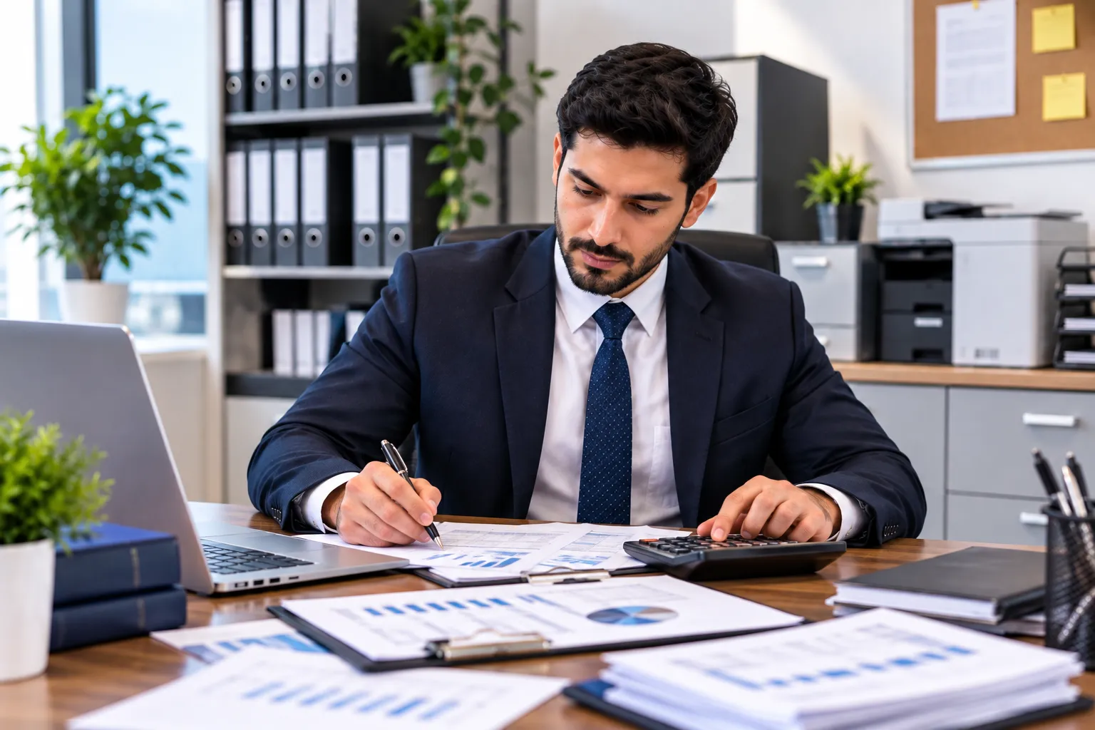 Accountant Jobs in Dubai – professional accountant reviewing financial reports